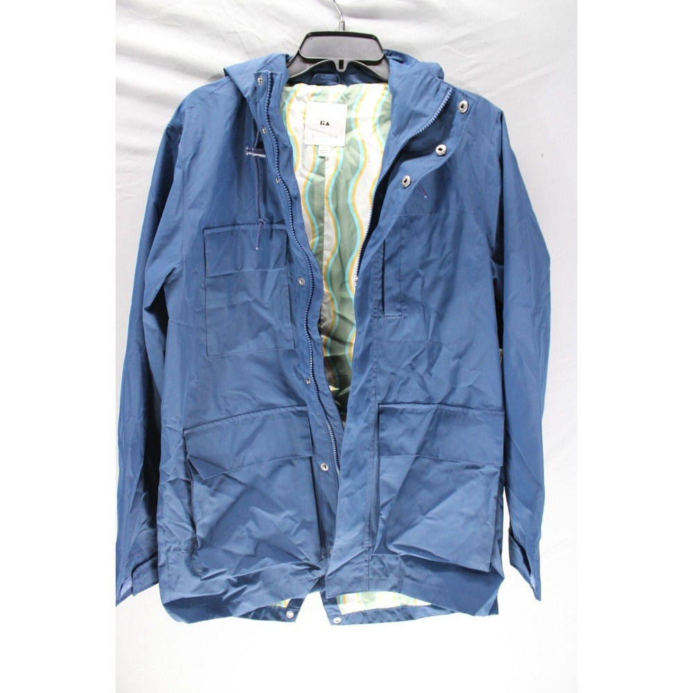 NWT Free Assembly Rain Jacket Size‎ Small Polyester Blue $58 MSRP